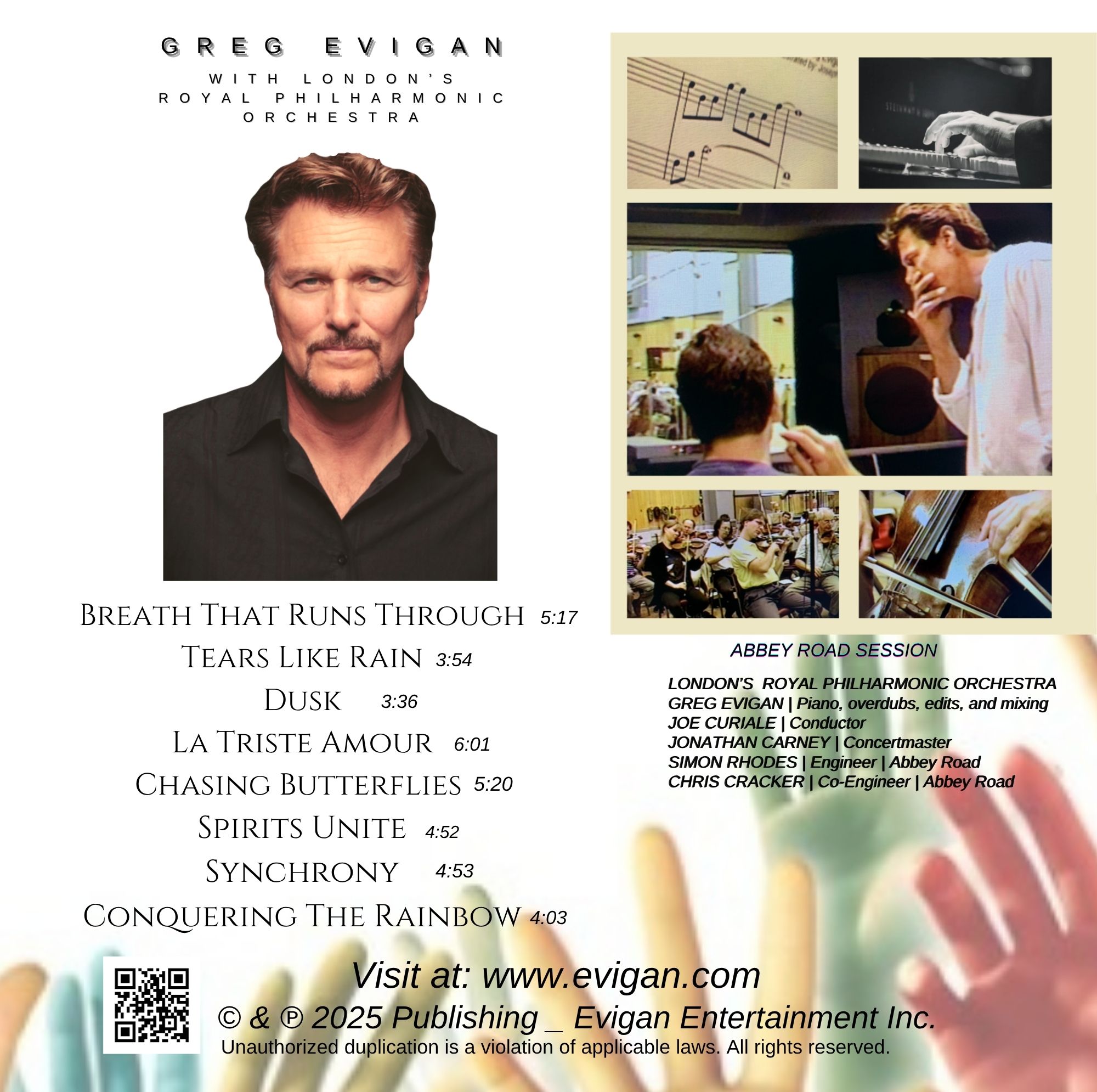 Greg Evigan with London's Royal Philharmonic Orchestra (Recorded at Abbey Road)